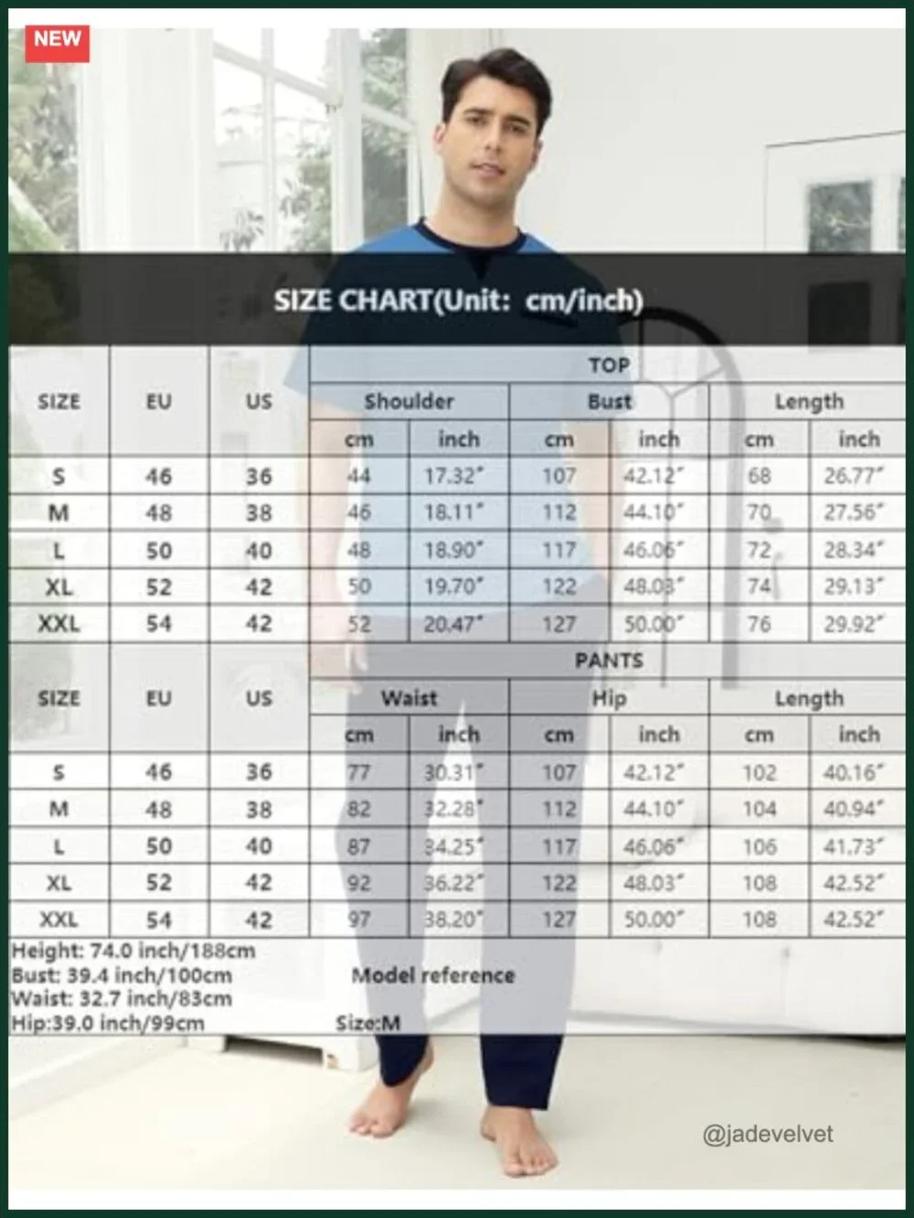 Cotton Short Sleeve Pajama Set with Pockets Mens Sleepwear Loungewear